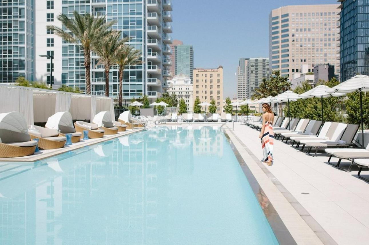 Hotel Level Downtown La South Olive Los Angeles Exteriér fotografie